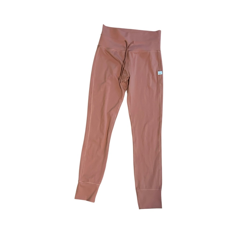 Vuori Daily Leggings Dusty Rose Terracotta High Waist Drawstring VW323 Small